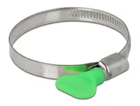 DeLOCK Butterfly Hose Clamp 50 - 70 mm 10 pieces green