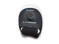 Natec Mouse pad with foam filling CHIPMUNK black