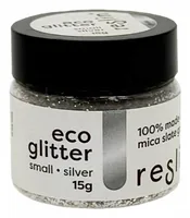 Reslin Eco glitter 15g - Small silver