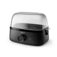 Philips Eierkocher 3000 Series HD9137/91 6 Eier, Schwarz - Automatische Temperaturkontrolle: Nein - Detailfarbe: Schwarz - Anzahl Eier: 6 - Einstellbarer Härtegrad: Keine Angaben