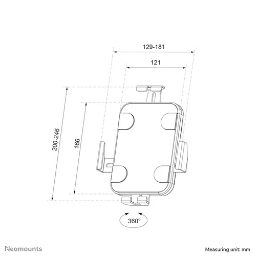 Neomounts WAH Tablet 7,9""-11"" 360 weiß
