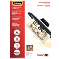 FELLOWES Laminierfolien Capture125g A3 5329001 kleb. 100 Stück