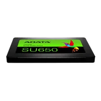ADATA SSD Ultimate SU650 2.5 SATA 240 GB - Speicherkapazität total: 240 GB - Speicherschnittstelle: SATA III (6Gb/s) - SSD Bauhöhe: 7 mm - SSD Formfaktor: 2.5 - Anwendungsbereich SSD: Consumer - Festplatten Schnittstelle: SATA