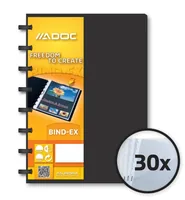 ADOC Sichtbuch Standard A5 5835.700 schwarz 30 Taschen