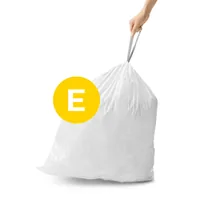 Simplehuman Müllbeutel Code E, 20 l, 100 Stück - Parfümiert: Nein - Volumen: 20 l - Trageriemen: Ja - Material: Kunststoff