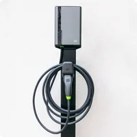 Green Cell GC EVGC021B2250 - Wallbox, 3,6 - 22 KW, 5 m, NFC Grey Aluminium Wall Built-in display LED