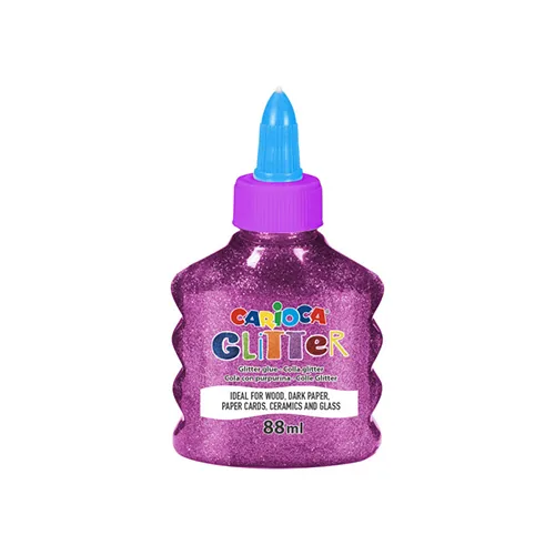 Carioca Bastelkleber Glitter Glue Spark 88 ml, Pink - Eigenschaft: Dickflüssig - Geeignete Oberflächen: Papier - Karton - Pappe - Packungsgrösse: 88 ml - Detailfarbe: Pink - Art: Bastelkleber
