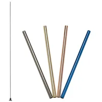 Lurch Strohhalm 4 Stück, Mehrfarbig - Materialtyp: Metall - Material: Edelstahl - Packungsgrösse: 4 Stück - Länge: 18 cm - Detailfarbe: Mehrfarbig