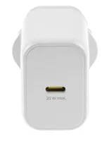 onit USB-Wandladegerät Single 1C 20 W GaN Weiss - Ladeport Output: 1x USB-C 20W - Detailfarbe: Weiss - USB Ladeanschluss: 1