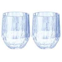 Koziol Trinkglas Club No. 23 200 ml, 2 Stück, Aquamarine - Glas Typ: Trinkglas - Material: Kunststoff - Detailfarbe: Aquamarine - Höhe: 9.8 cm - Volumen: 200 ml