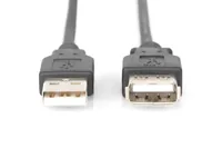 Digitus AK-300202-018-S USB Kabel USB 2.0 1,8 m USB A 0,48 Gbit/s Schwarz