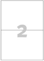 Avery Zweckform Universal-Etiketten LR3655 210 x 148 mm, 100 Blatt - Klebehaftung: Stark haftend - Drucker Kompatibilität: Laser - Inkjet - Anzahl Blatt: 100 × - Papierformat: A4 - Anzahl Etiketten: 200 - Etikettengrösse: 210 x 148 mm