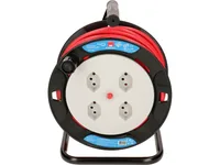 Max Hauri Kabelrolle maxREEL 20 m - Schutzklasse: IP20 - Detailfarbe: Rot - Schwarz - Kinderschutz: Ja - Aussenanwendung: Nein - Steckertyp Ausgang: T13 - Material: Kunststoff