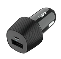 2GO KFZ-Ladegerät 20W 1xUSB-C 1xUSB-A schwarz