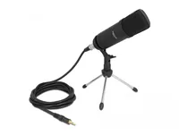 Delock Mikrofon für Podcasting mit XLR Anschluss/3.5mm Klinke - Typ: Einzelmikrofon - Bauweise: Desktop - Anwendungsbereich: Gesang & Sprache - Wandlerprinzip: Kondensator - Richtcharakteristik: Niere - Umschaltbare Richtcharakteristik: Ja
