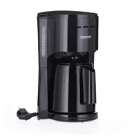 Severin Filterkaffeemaschine KA 9306 Schwarz - Detailfarbe: Schwarz - Anzahl Tassen: 8 - Ausstattung: Abschaltautomatik - Kabelstaufach - Kontrolleuchte - Wasserstandsanzeige