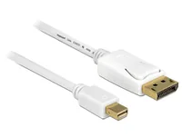 Delock Kabel Mini-DisplayPort DisplayPort, 50cm, 4K 60Hz, weiss - Kabeltyp: Anschlusskabel - Videoanschluss Seite A: Mini-DisplayPort - Videoanschluss Seite B: DisplayPort - Detailfarbe: Weiss - Kabellänge: 0.5 m - Display Port Standard: 1.2