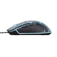 Trust Gaming-Maus GXT 133 Locx - Maus Features: Geflechtkabel - Umschaltbare DPI-Auflösung - Daumentaste - Beleuchtung - Scrollrad - Bedienungsseite: Universal - Detailfarbe: Schwarz - Gewicht: 86 g - 133 g - Verbindungsart: Verkabelt - Schnittstelle: USB