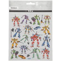 Creativ Company Motivsticker Transformers, 1 Blatt - Motiv: Fahrzeug - Transport - Auto