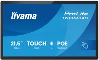 iiyama Touch Display ProLite TW2223AS-B3P Projiziert-kapazitiv - Energieeffizienzklasse: Keine - Detailfarbe: Schwarz - Bildschirmdiagonale in Zoll: 21.5 - Auflösung: 1920 x 1080 (Full HD) - Schnittstellen: 3.5 mm Klinke - Bluetooth - HDMI - RJ-45 (LAN)
