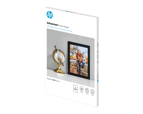 HP Advanced Glossy Photo Paper-25 sht/A4/210 x 297 mm Lucida