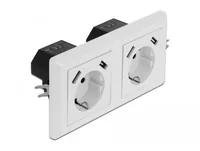 2-fach Einbausteckdose mit 4 x USB Typ-A Ladeport 2 x 2,8 A
