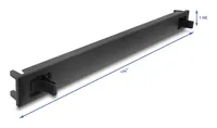 DELOCK 19"" 1 HE Blindpanel ABS Kunststoff mit Einrastfunktio
