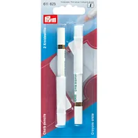 Prym Kreidestift mit Bürste, 2 Stück, weiss - Verpackungseinheit: 2 Stück - Detailfarbe: Weiss - Produkttyp: Kreidestift