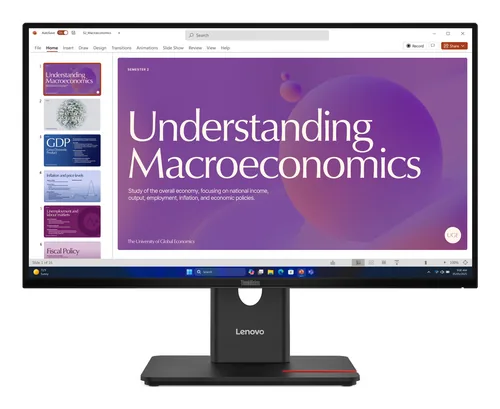 Lenovo ThinkVision T24D-40 écran plat de PC 60,5 cm (23.8") 1920 x 1080 pixels Full HD LCD Noir