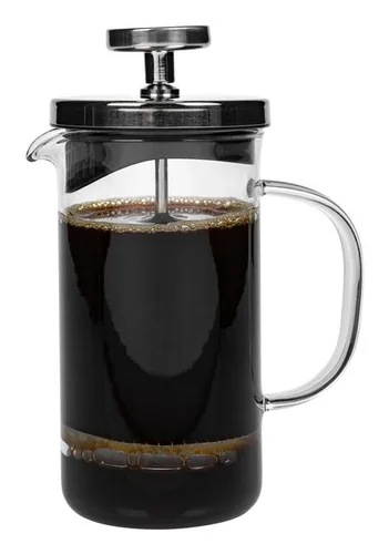 FURBER Kaffeebereiter 0.35 l, Schwarz/Transparent - Materialtyp: Glas - Material: Borosilikatglas - Zubereitungssystem: French Press - Detailfarbe: Transparent - Schwarz - Anzahl Tassen: 3 × - Fassungsvermögen: 0.35 l