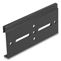 Aluminium Montageclip für Hutschiene 100,0 x 47,8 mm schwarz