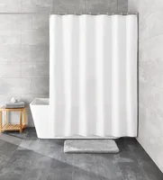 Kleine Wolke Duschvorhang Phönix 120 x 200 cm, Weiss - Produkttyp: Duschvorhang - Detailfarbe: Weiss - Breite: 120 cm - Höhe: 200 cm - Detailmaterial: Vinyl - Grundmaterial: Kunststoff
