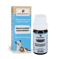 Paws & Patch Hunde-Nahrungsergänzung Ängstlichkeit 10 g - Nahrungsergänzungstyp: Tabletten - Tierbedürfnis: Beruhigung & Wohlbefinden - Zertifikate: Keine Zertifizierung - Packungsgrösse: 10 g - Produkttyp: Ergänzungsfutter - Cannabinoide: Keine
