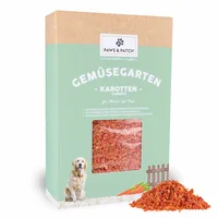 Paws & Patch Hunde-Nahrungsergänzung Karottenflocken 900 g - Nahrungsergänzungstyp: Getrocknet - Tierbedürfnis: Verdauung - Magen & Darm - Zertifikate: Keine Zertifizierung - Produkttyp: Ergänzungsfutter - Packungsgrösse: 900 g - Cannabinoide: Keine