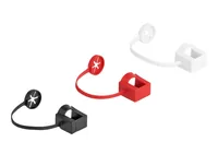 Delock Blindstecker/Staubschutz RJ45, mit Befestigungsclip 50 Stück - Zubehörtyp: Staubschutz - Detailfarbe: Weiss - Schwarz - Rot - Verpackungseinheit: 50 Stück