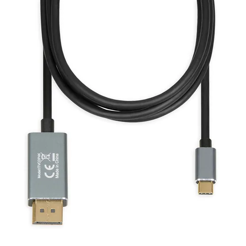 iBox ITVCDP4K video cable adapter 1.8 m USB Type-C DisplayPort Black