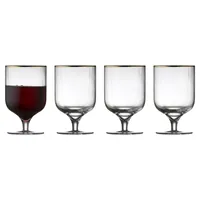 Lyngby Weingläser-Set Palermo Gold 4 Stück, 30 cl - Material: Glas - Höhe: 12.2 cm - Volumen: 300 ml - Glas Typ: Weingläser-Set - Verpackungseinheit: 4 Stück - Detailfarbe: Transparent