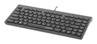 MANHATTAN Slim USB Mini-Tastatur 1.5m Kabel schwarz