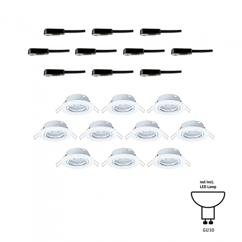 Paulmann Base Basic Set Swivelling Recessed lighting spot GU10 10 W