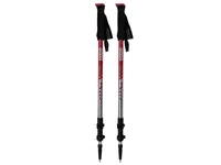 KOOR Wanderstock Aluminium Telaao Rot - Höhenverstellbar: Ja - Länge: 135 cm - Gewicht: 560 g - Ausziehbar: Ja - Paarweise: Ja - Farbe: Rot - Silber