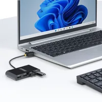 StarTech.com 4-Port USB 2.0 Hub, USB Bus Powered, Small Travel Mini USB Hub, USB 2.0 Splitter, Multi-Port Portable USB Hub, 480Mbps, Overcurrent Protection (OCP)