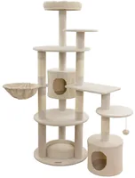 Kerbl Kratzbaum Annika 104 x 59 x 164 cm - Produkttyp: Kratzbaum - Tierart: Katze - Detailfarbe: Beige - Höhe: 164 cm - Anzahl Liegeplätze: 10 ×