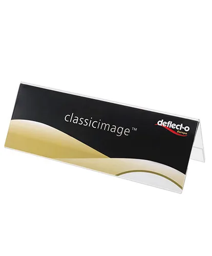 DEFLECTO Tischnamenschilder 48601 transparent A4