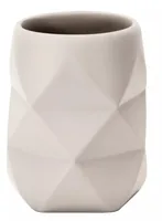 Kleine Wolke Zahnputzbecher Crackle bastfarben - Detailfarbe: Beige - Detailmaterial: Polyresin - Grundmaterial: Kunststein