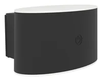 EGLO Leuchten VALGIANO Akku-Aussenwandleuchte oval LED Touch Schwarz - Betriebsart: Akkubetrieb - Smart Home: Nicht kompatibel - Dimmbar: dimmbar - Produkttyp: Akku-Leuchte - Wandleuchte - Lichtsensor (Dämmerung): Nein - Timerfunktion: Nein
