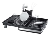 GEFU Abtropfgestell Smartline 36 x 30.5 x 18 cm - Tiefe: 30.5 cm - Breite: 36 cm - Detailfarbe: Schwarz - Geschirrhalterung: Tellerhalterung - Besteckhalter - Höhe: 18 cm - Produkttyp: Abtropfgestell