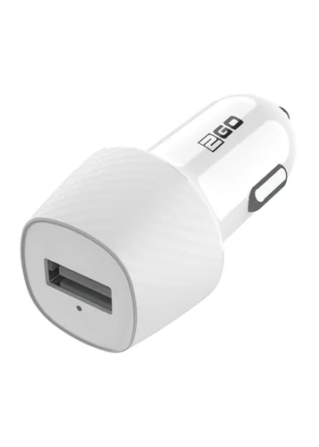 2GO USB KFZ-Ladegerät 1000mA USB-A - weiss