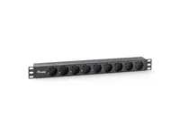 Equip 19"" Steckdosenleiste 9xSchuko->St.90 sw. Pla.