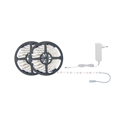 Paulmann LED-Stripe SimpLED 6500 K, 10 m Rolle - Lampensockel: LED fest verbaut - Aussenanwendung: Nein - Inklusive Netzteil: Ja - Dimmbar: nicht dimmbar - Set: Ja - Länge: 10 m