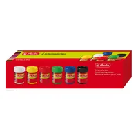 Herlitz Schulmalfarben 6 Töpfe a 25ml Faltschachtel